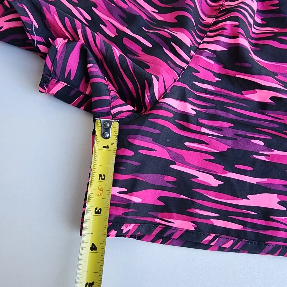 NIKE Women’s Dri-Fit Black & Pink Athletic Running Shorts Elastic Waist Medium - Picture 4 of 11